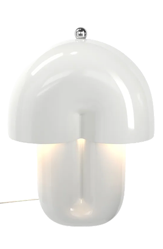 white glossy