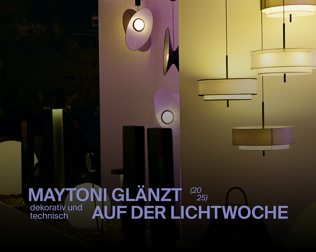 Maytoni glänzt dekorativ und technisch auf der Lichtwoche